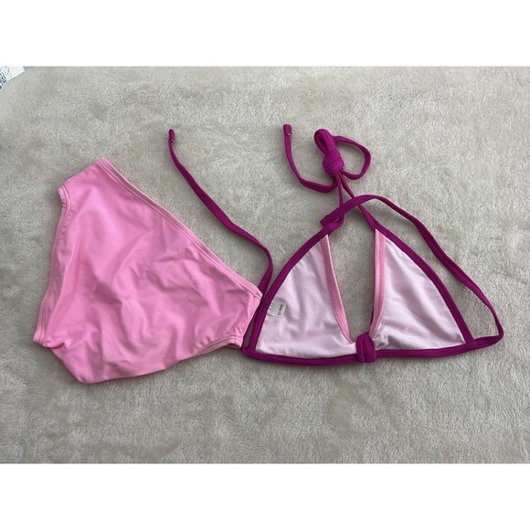 Sun Busters Girls Swimsuit Set Bikini Rash Guard Pink Short Sleeve Pink UPF 50+ - Picture 6 of 13